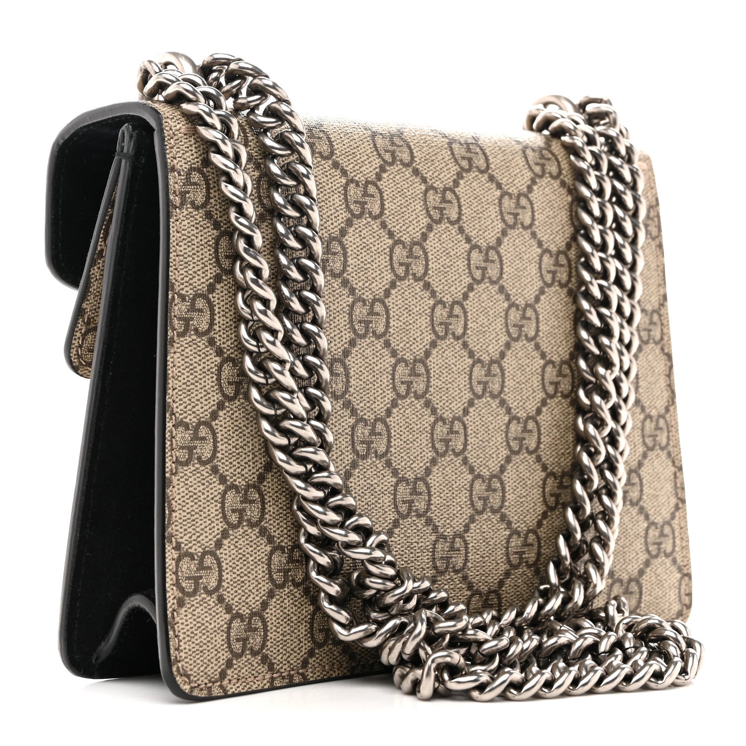 Gucci GG Supreme Monogram Mini Dionysus Shoulder Bag Black 1870508