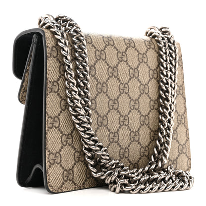 Gucci GG Supreme Monogram Mini Dionysus Shoulder Bag Black 3 of 13