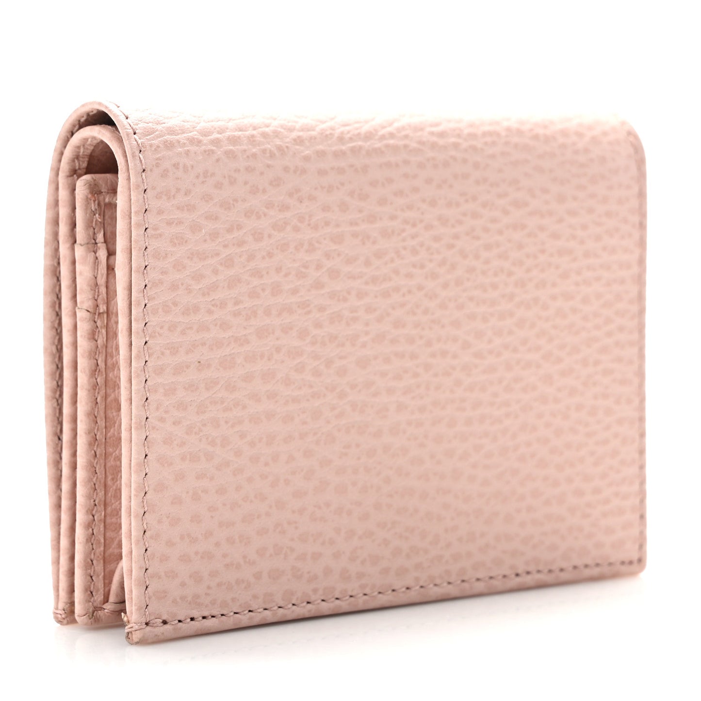 Dollar Calfskin GG Marmont Card Case Perfect Pink