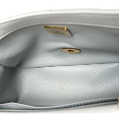 Chanel Lambskin Quilted Mini Pearl Crush Flap Light Grey 5 of 11
