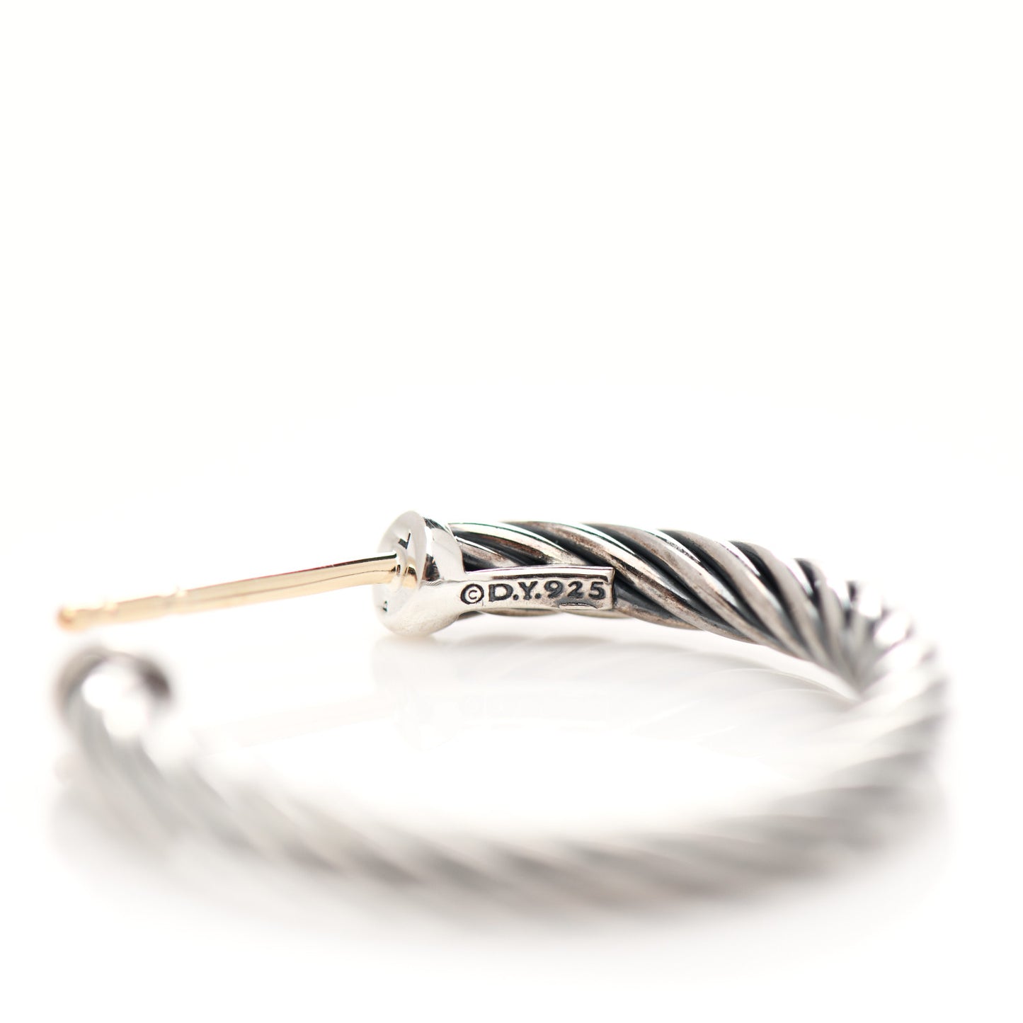 Sterling Silver Small Cable Classics Hoop Earrings