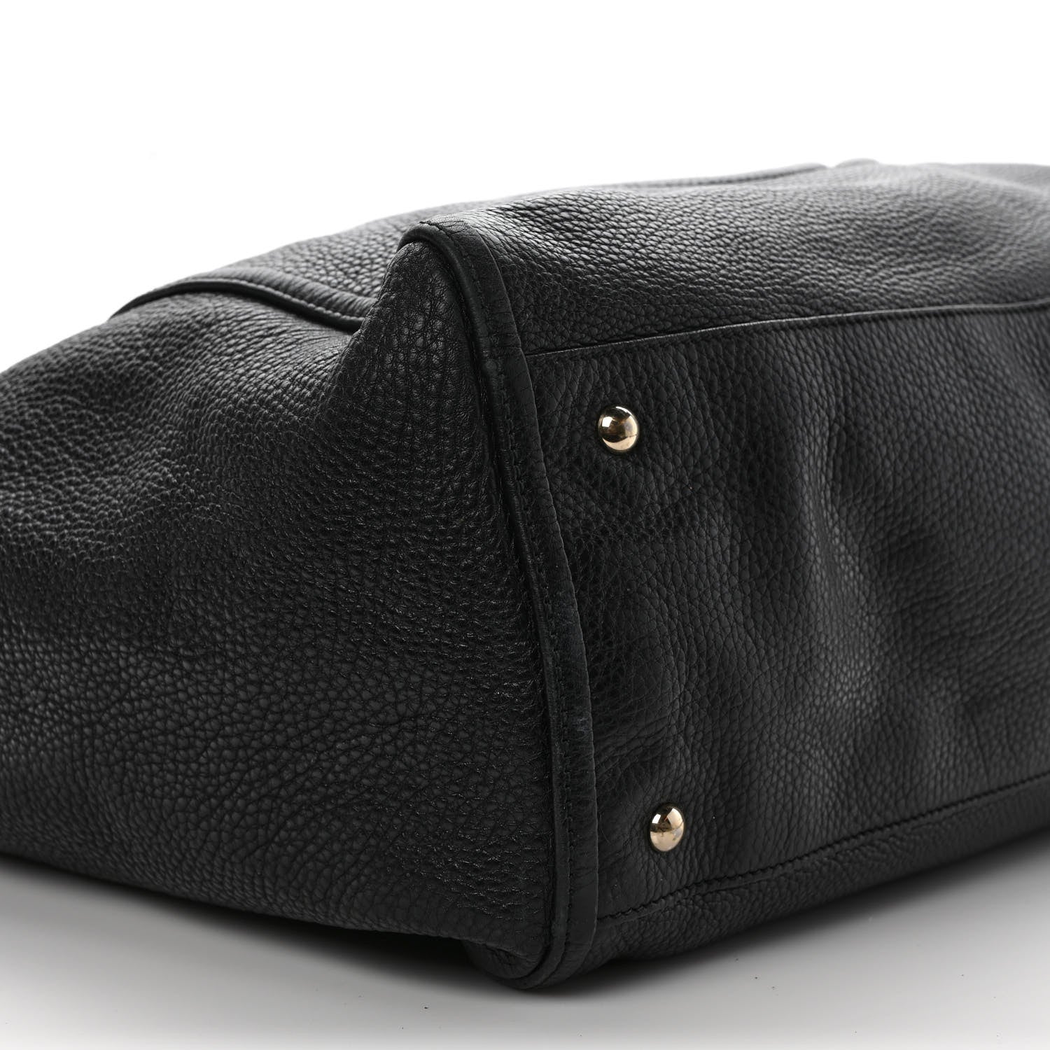 Gucci Pebbled Calfskin Large Soho Shoulder Bag Black 8 of 11