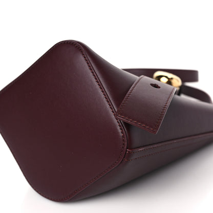 Loewe Calfskin Mini Pebble Bucket Bag Dark Burgundy 8 of 9