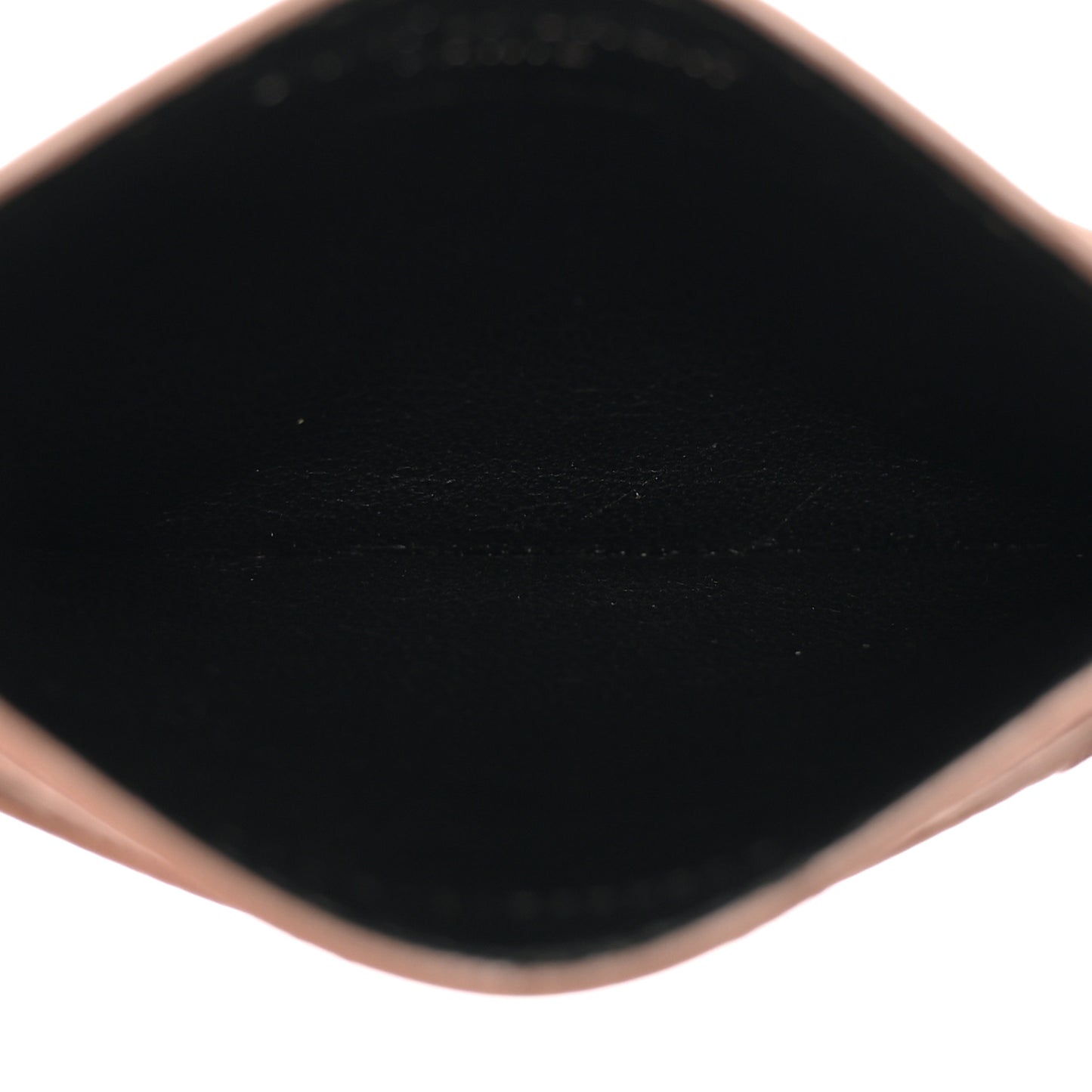 Grain De Poudre Matelasse Chevron Monogram Credit Card Case Fard