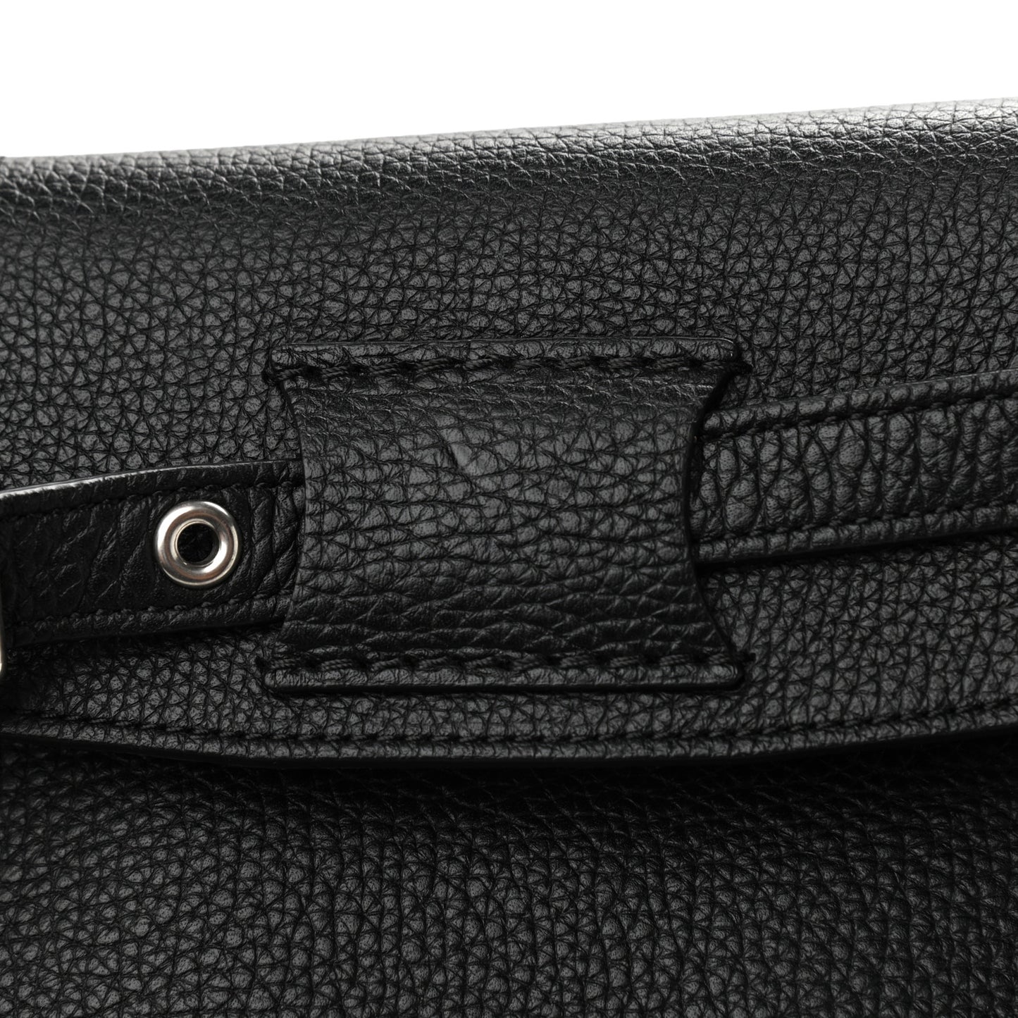 Supple Grained Calfskin Small Big Bag Black