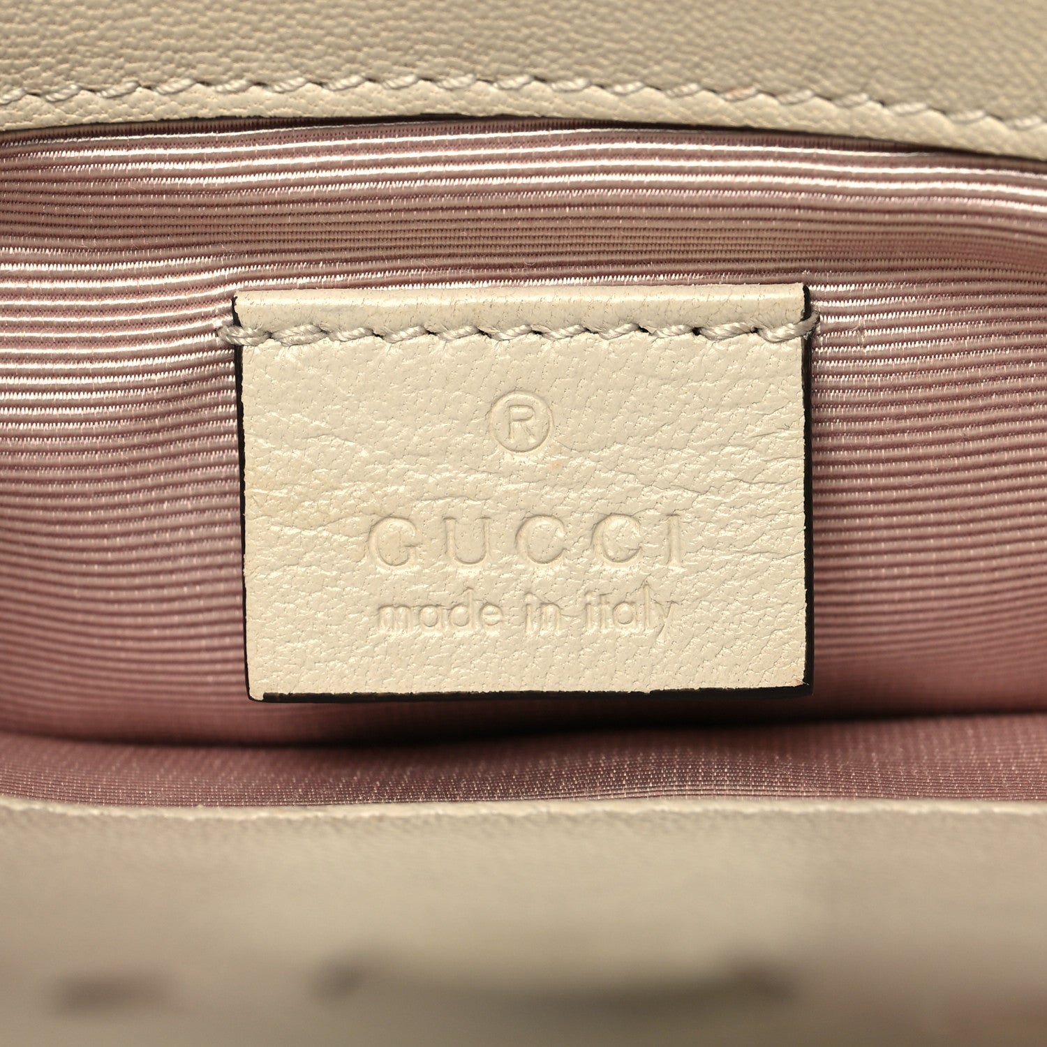 Gucci Lambskin Small Linea Matisse Top Handle Bag Mystic White 7 of 15
