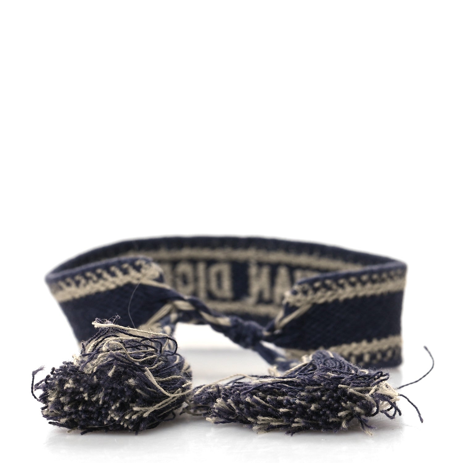 Christian Dior Woven Cotton J'Adior Friendship Bracelet Navy 3 of 3