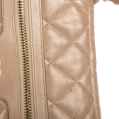 Chanel Metallic Lambskin Coco Cocoon Bowler Light Gold 8 of 15