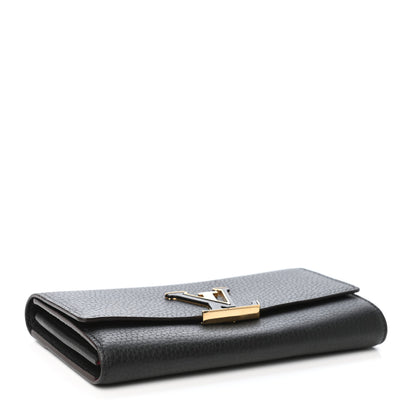 Louis Vuitton Taurillon Capucines Wallet Black 4 of 7