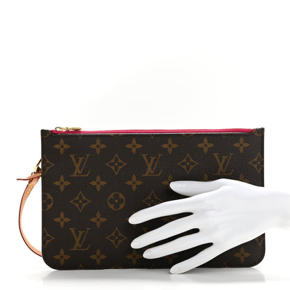 Louis Vuitton Monogram Neverfull MM GM Pochette Pivoine 2 of 8