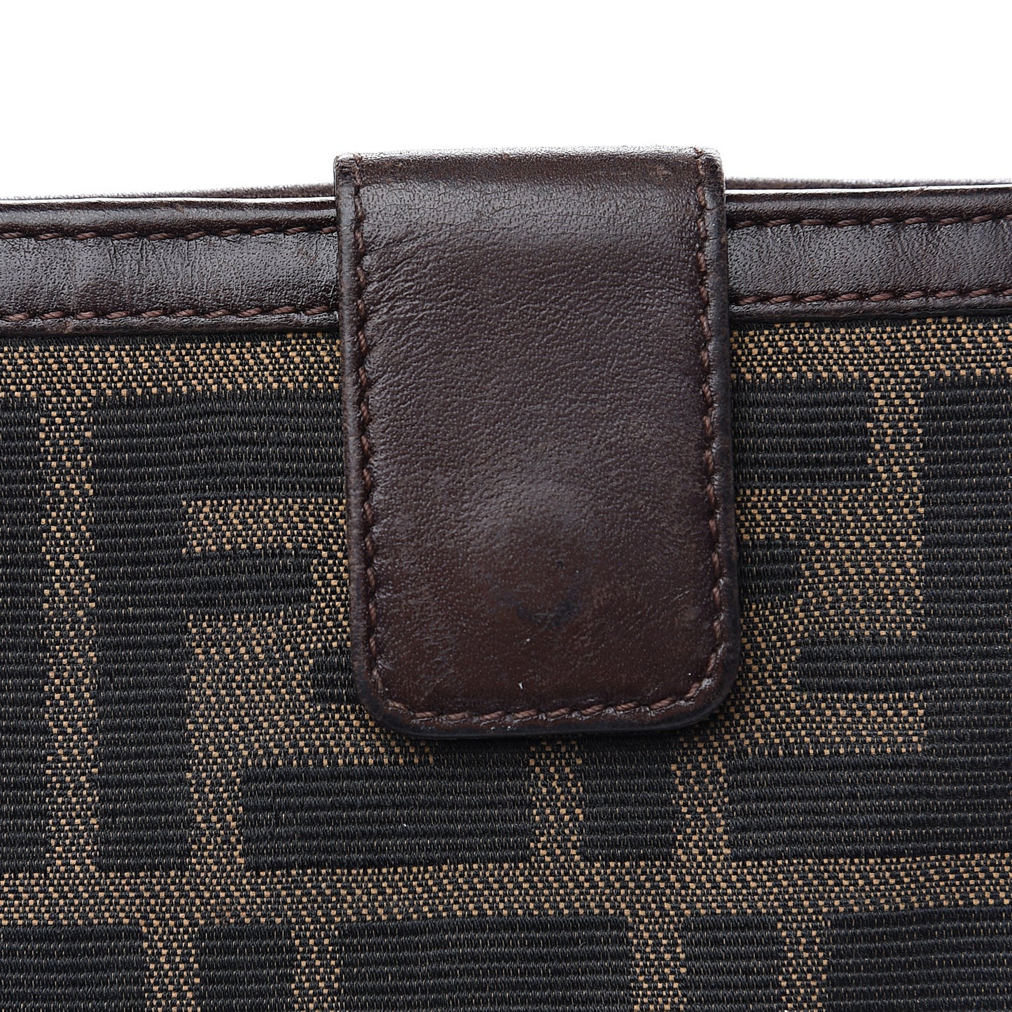 Zucca Calfskin Compact Wallet Tobacco