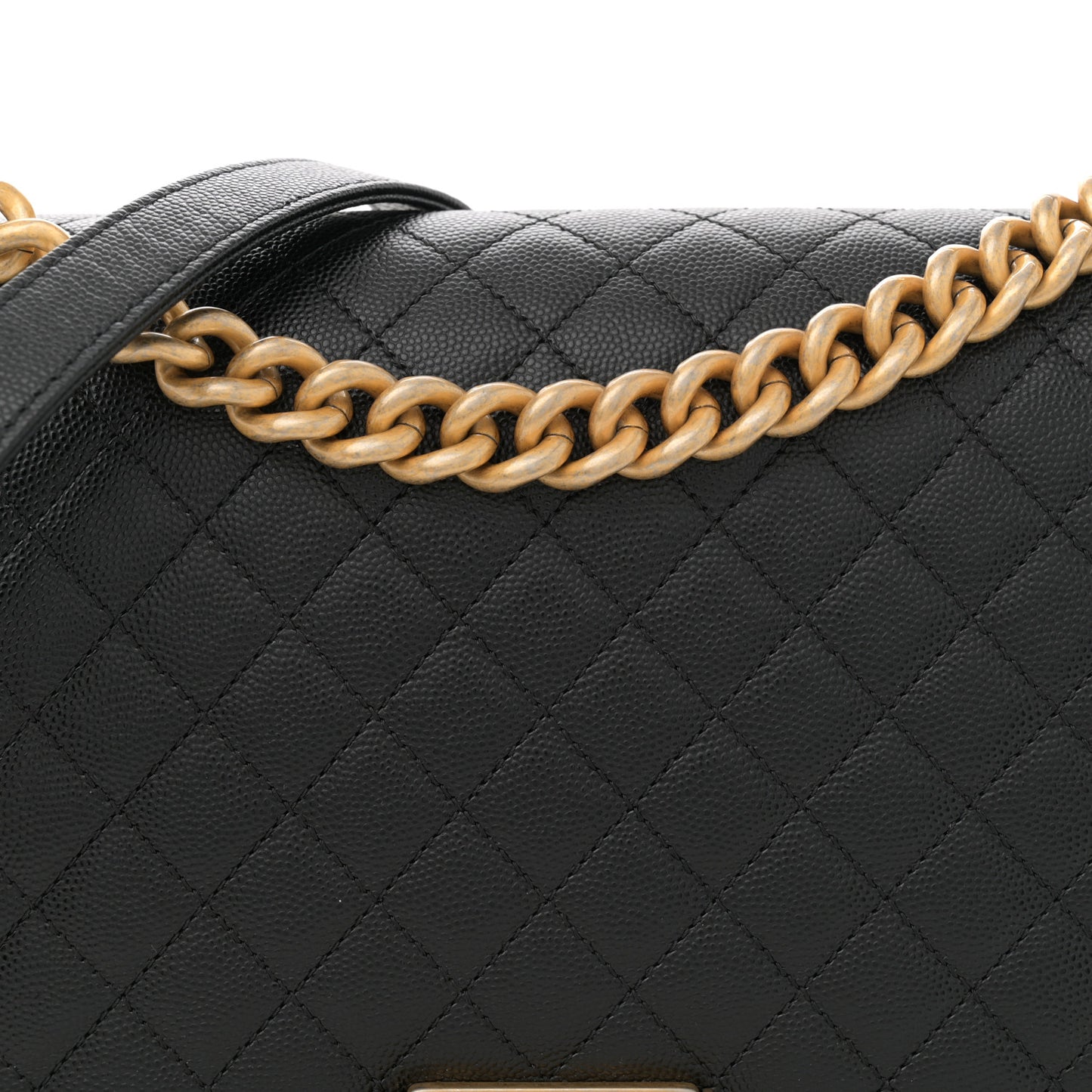 Caviar Quilted New Medium Boy Flap Black