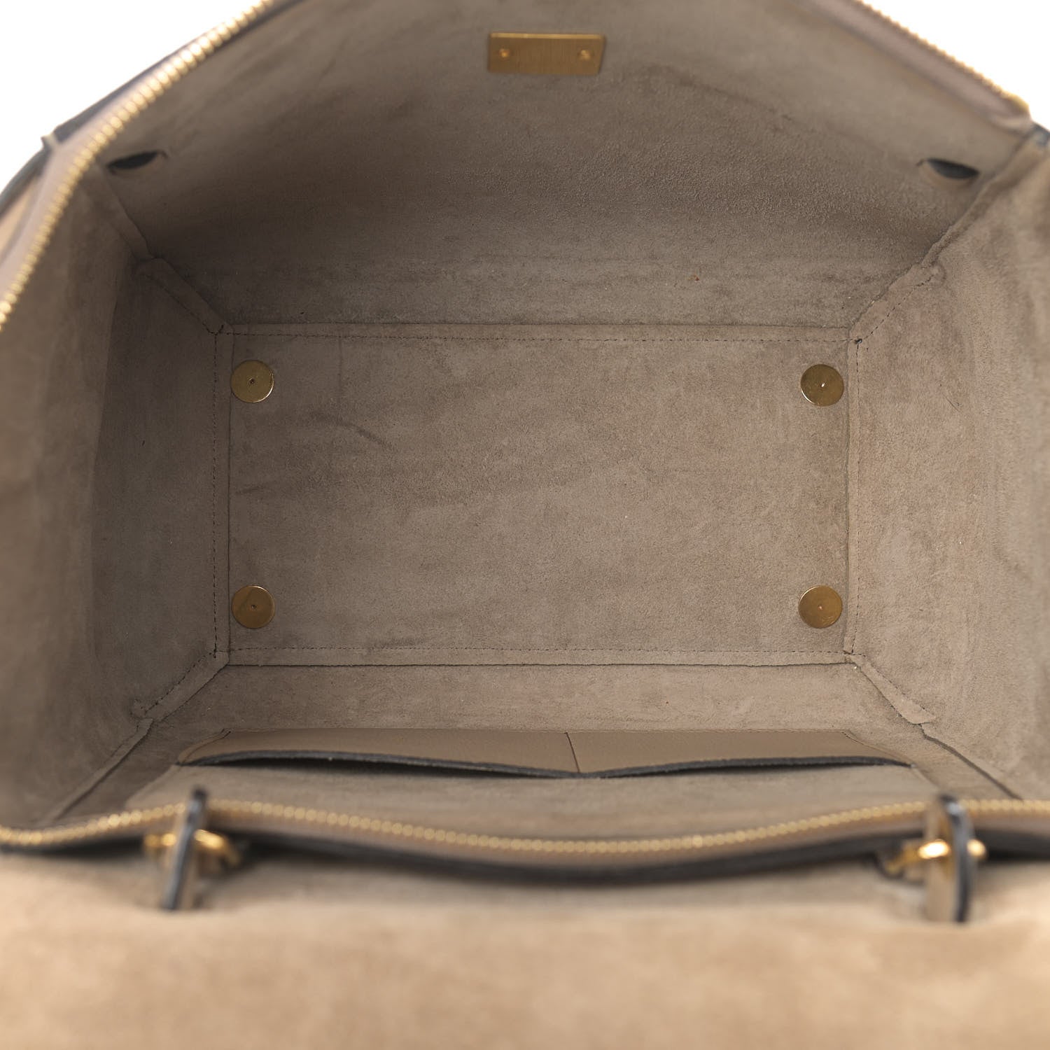 Celine Drummed Calfskin Mini Belt Bag Light Taupe 4 of 14