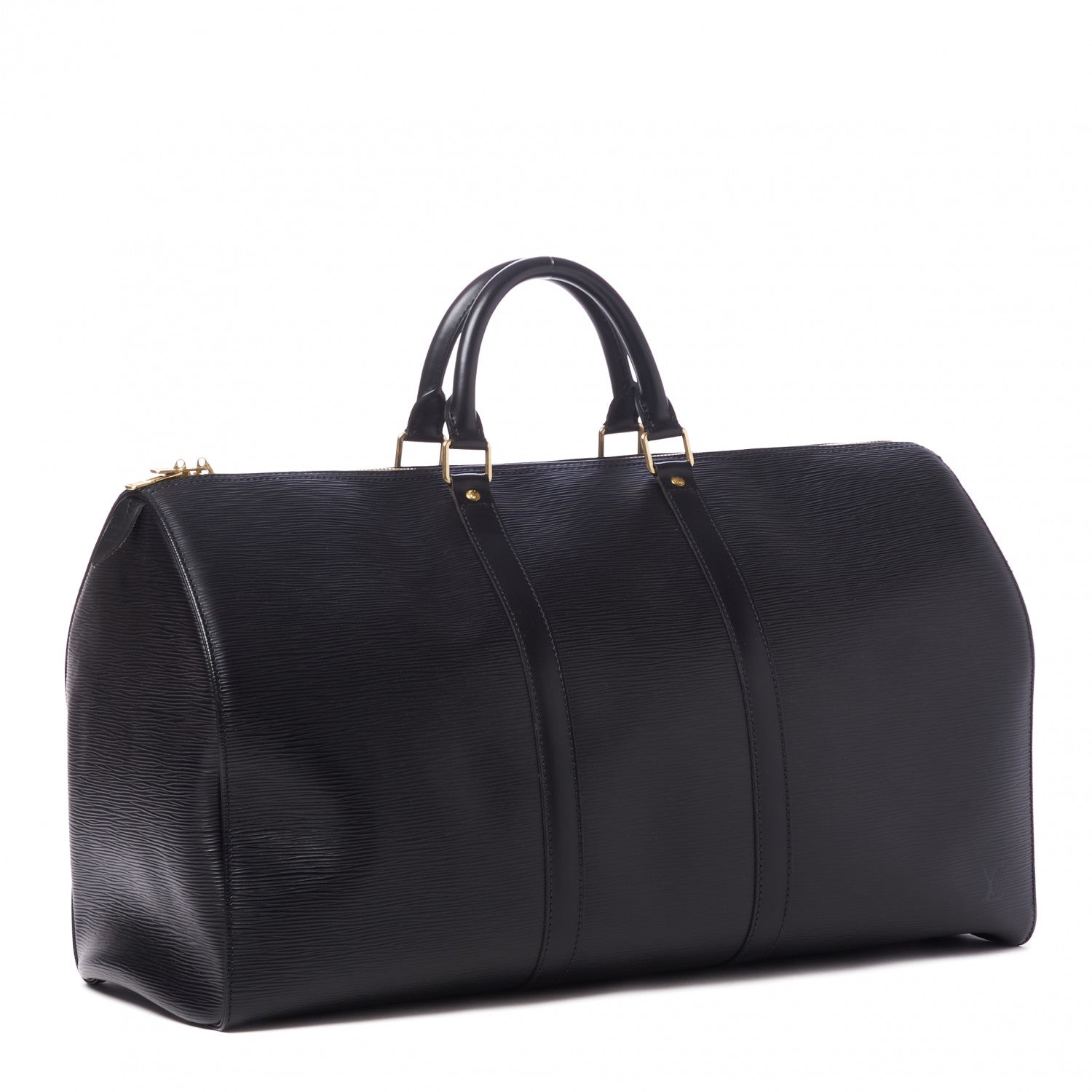 Louis Vuitton Epi Keepall 50 Black 2 of 8
