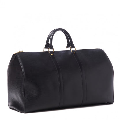 Louis Vuitton Epi Keepall 50 Black 2 of 8