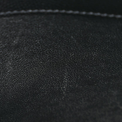 Saint Laurent Grain De Poudre Matelasse Chevron Monogram Chain Wallet Black 11 of 12