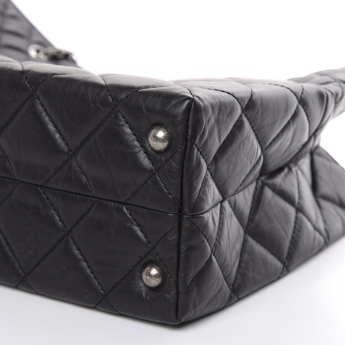 Aged Calfskin Reissue 2.55 Tote Black