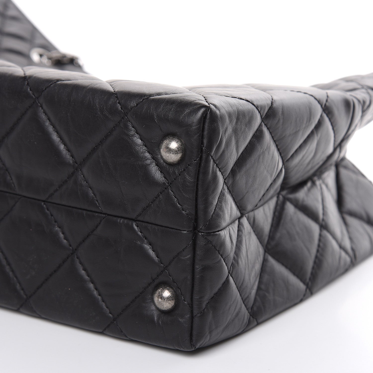 Chanel Aged Calfskin Reissue 2.55 Tote Black 9 of 9