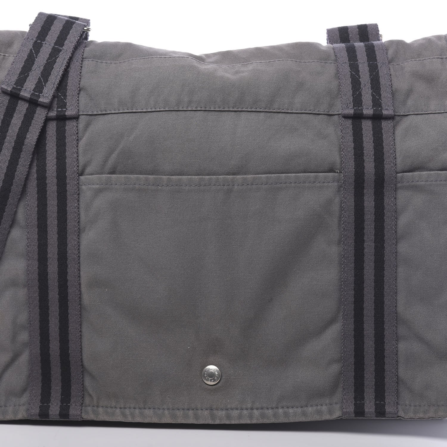 Hermes Canvas Herline Messenger Bag Grey 13 of 13