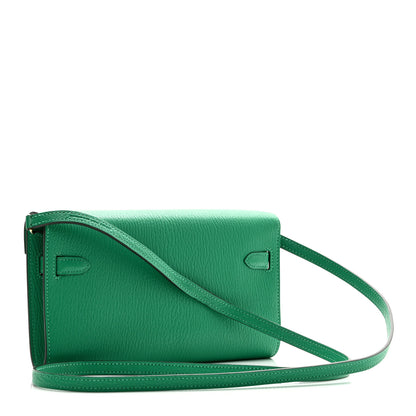 Hermes Chevre Mysore Kelly To Go Wallet Menthe 3 of 9