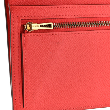 Hermes Epsom Bearn Compact Wallet Rose Jaipur 10 of 13