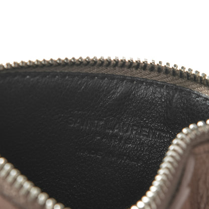 Saint Laurent Grained Calfskin 5 Fragments Zip Pouch Card Holder Fard 6 of 6