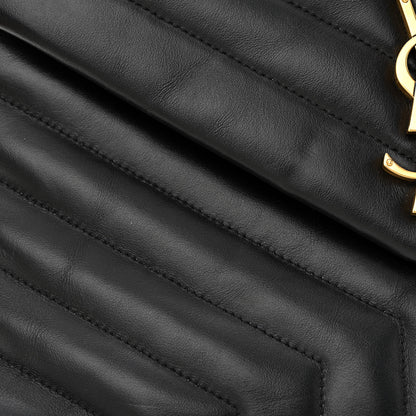 Saint Laurent Calfskin Y Quilted Monogram Medium Loulou Chain Satchel Black 11 of 13