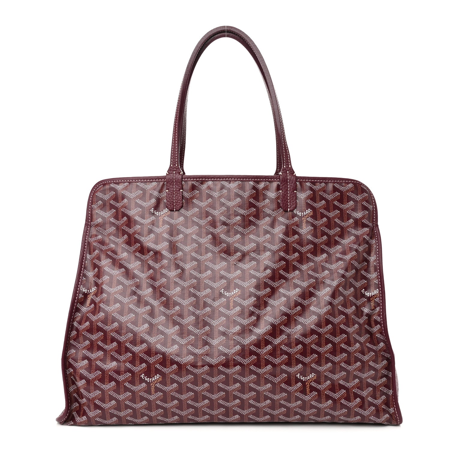 Goyard Goyardine Sac Hardy Pet Carrier PM Burgundy 2 of 16