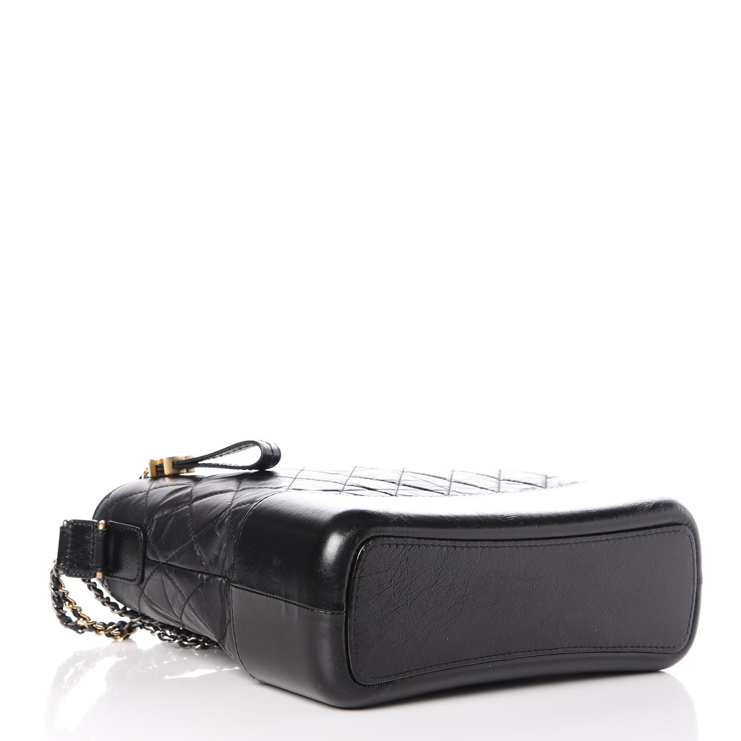Chanel Aged Calfskin Quilted Medium Gabrielle Hobo Black 5 of 11