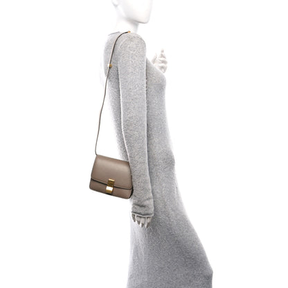 Celine Liege Calfskin Small Classic Box Flap Bag Taupe 2 of 14
