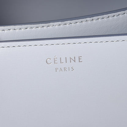 Celine Box Calfskin Medium Classic Box Flap Bag Pale Blue 6 of 10