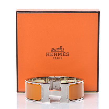 Hermes Enamel Wide Clic Clac H Bracelet PM Curcuma 5 of 5