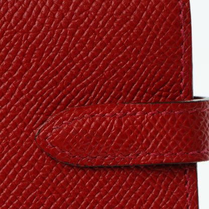 Hermes Epsom Kelly Medium Wallet Rouge Casaque 6 of 13