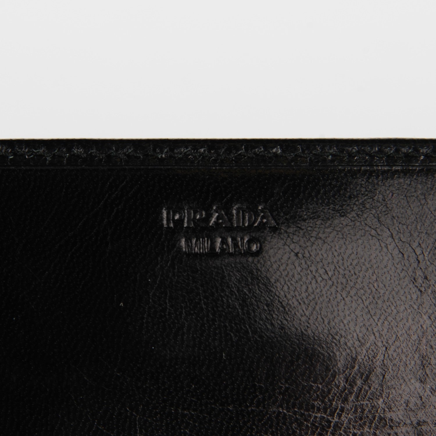 Prada Goatskin Chic Kisslock Flap Wallet Black 6 of 8