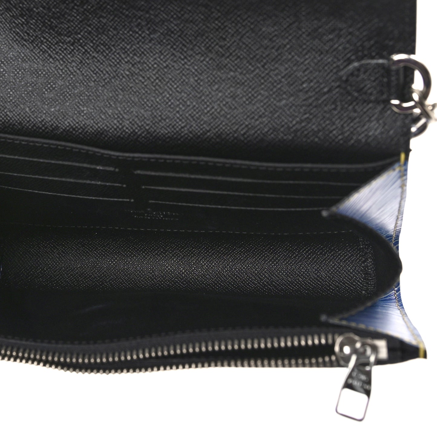 Epi Azteque Twist Chain Wallet Denim Light