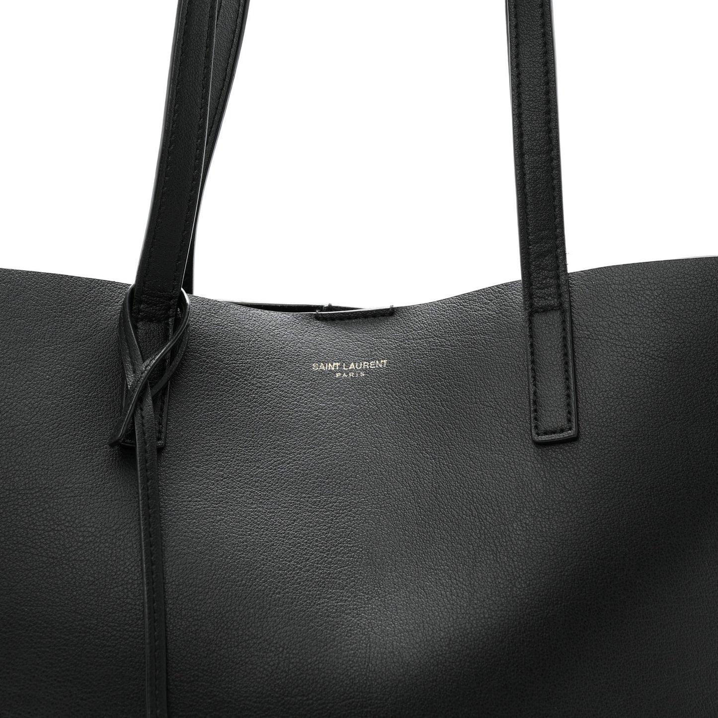 Calfskin Large Shopping Tote Black