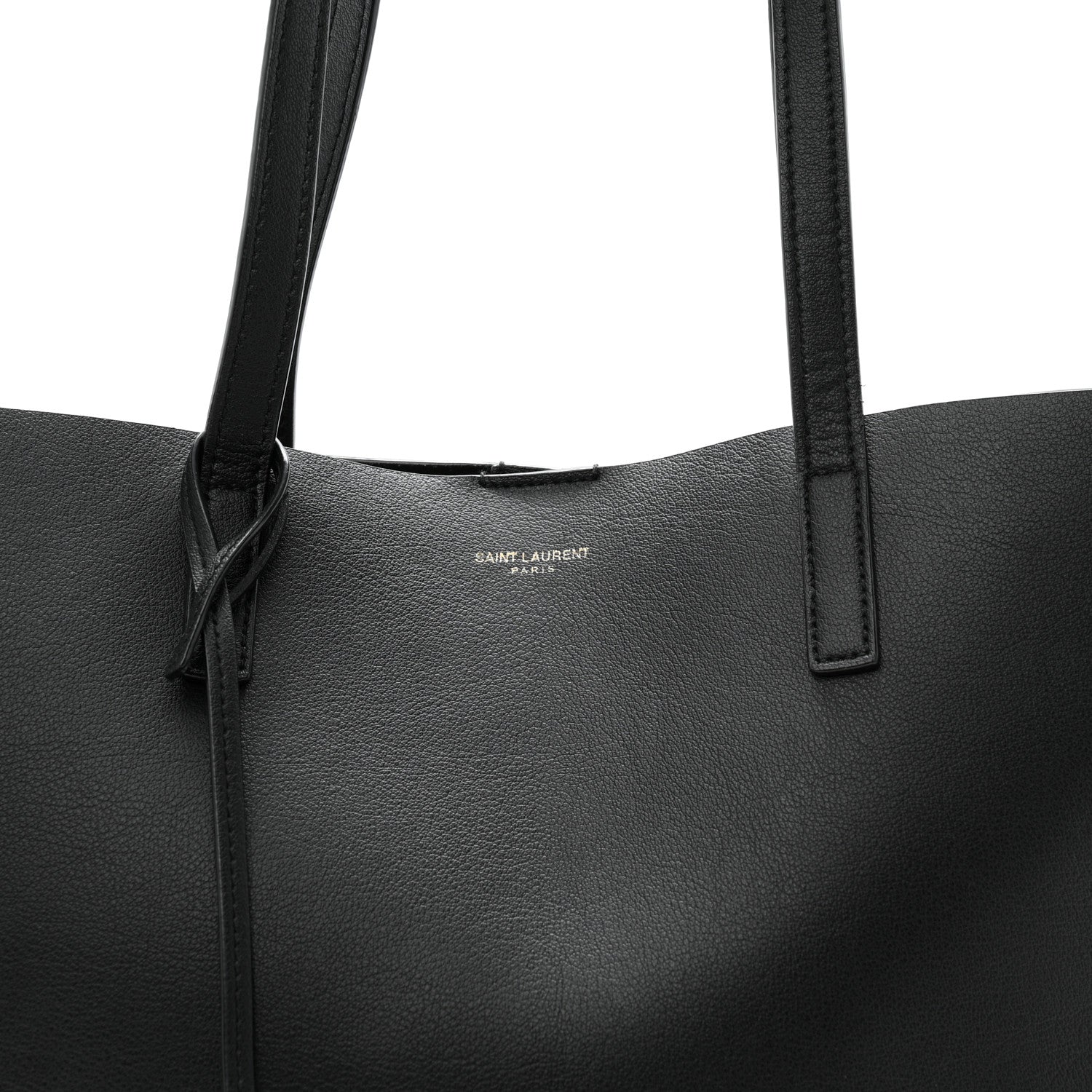 Saint Laurent Calfskin Large Shopping Tote Black 9 of 11