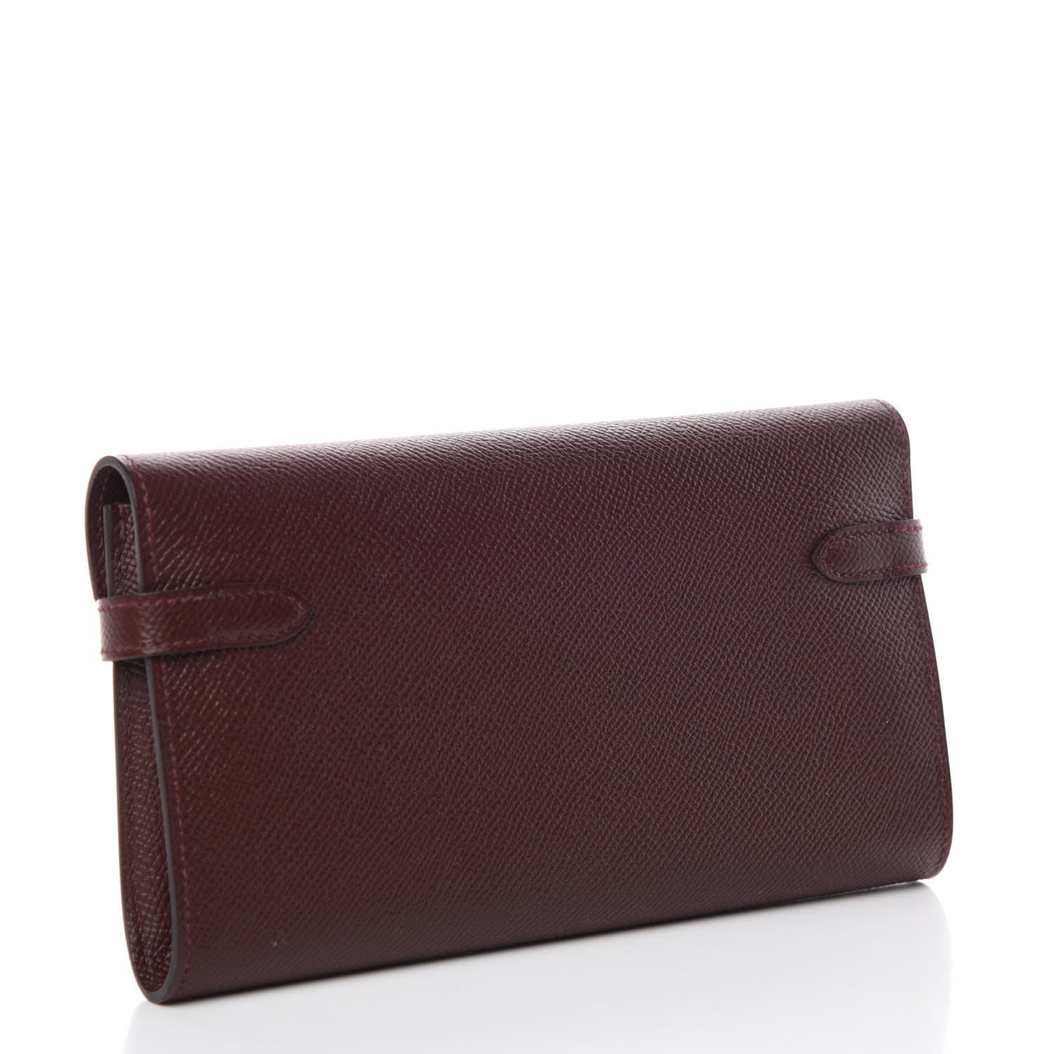 Hermes Epsom Kelly Longue Wallet Bordeaux 3 of 11