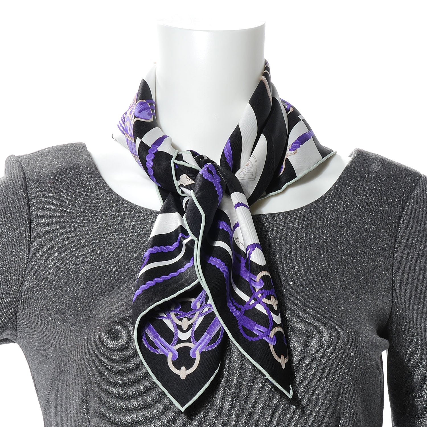 Hermes Silk Chateaux D Arriere Scarf 70 3 of 7