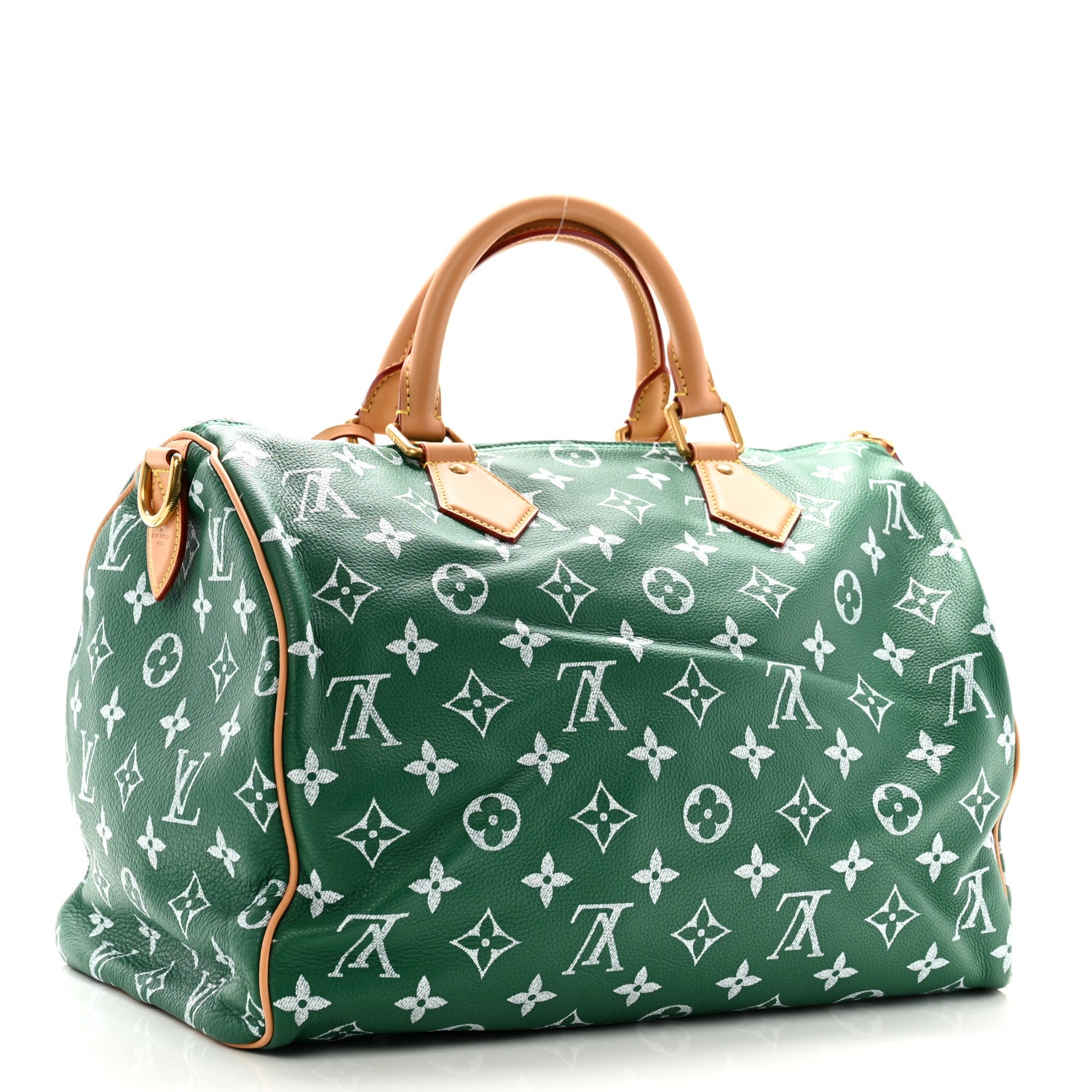 Louis Vuitton Calfskin Monogram Speedy P9 Bandouliere 40 Green 3 of 10