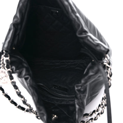 Chanel Shiny Calfskin Quilted Chanel 22 Black 6 of 11