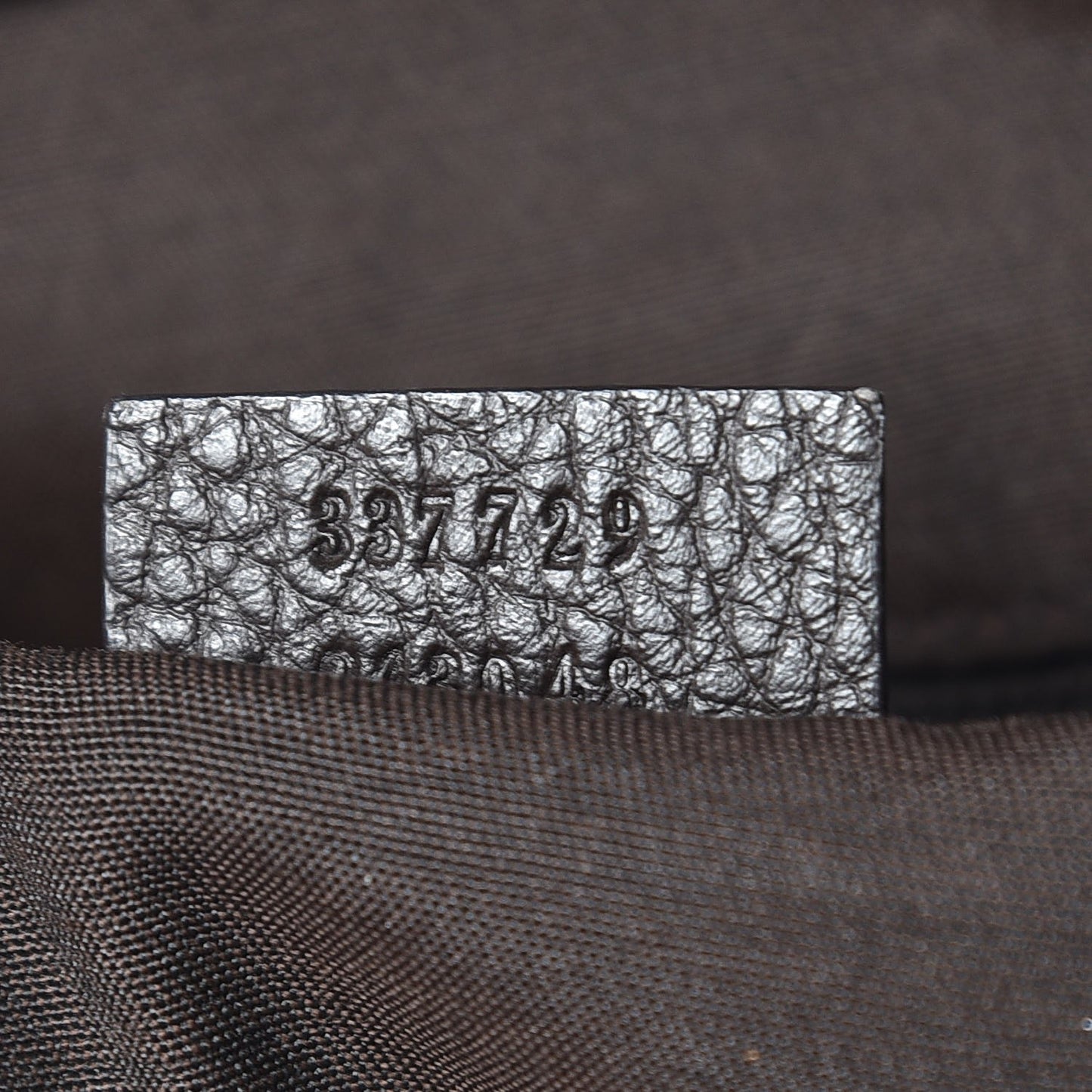 Crystal Monogram Tote Dark Brown