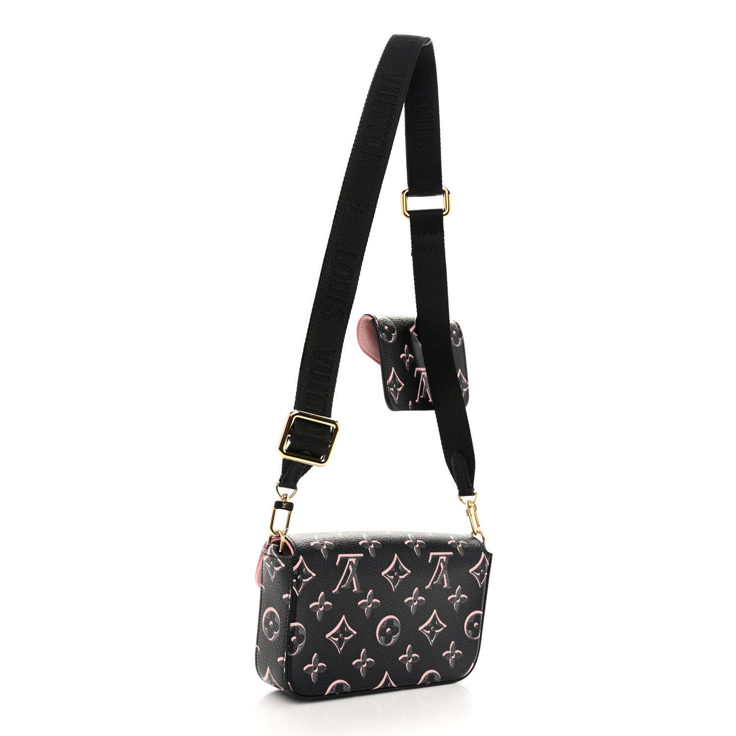 Monogram Fall For You Felicie Strap & Go Black