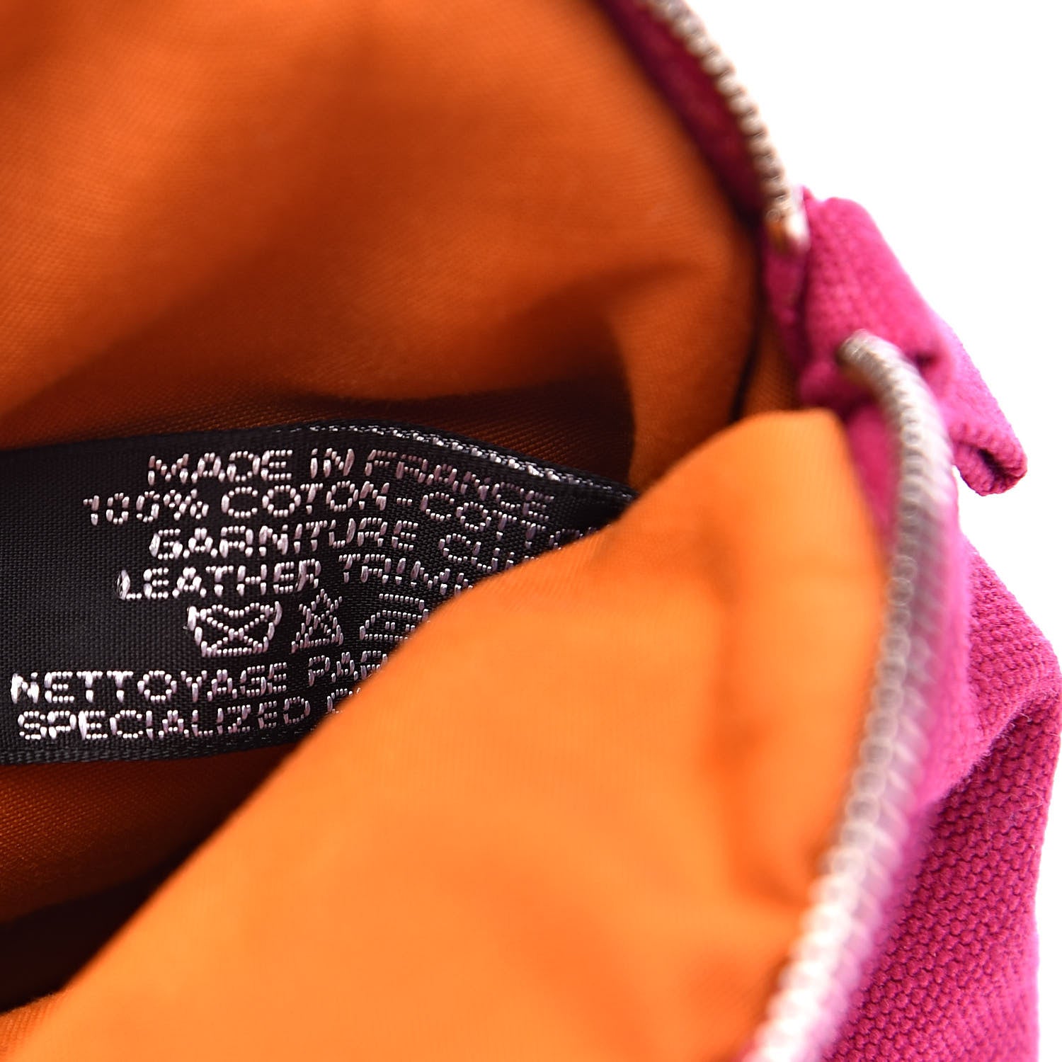 Hermes Cotton Canvas Mini Bolide Travel Cosmetic Pouch 7 of 10