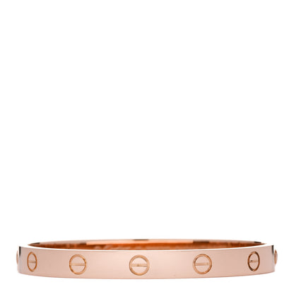Cartier 18k Pink Gold Love Bracelet 16 1 of 9