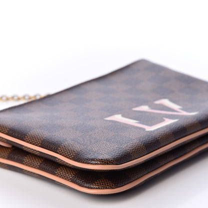 Louis Vuitton Damier Ebene Double Zip Pochette 8 of 9