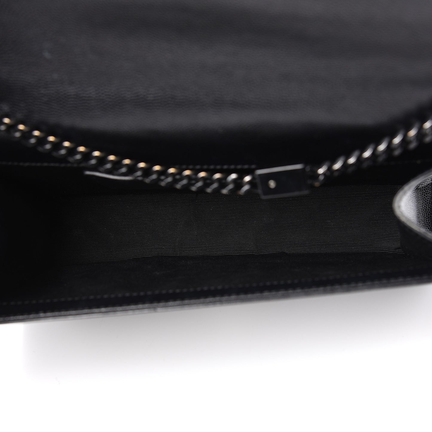 Grain De Poudre Medium Classic Monogram Kate Satchel Black