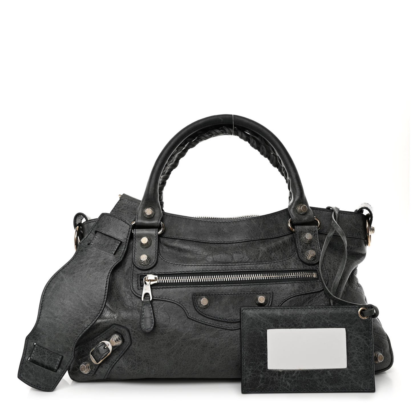 Agneau Giant 12 Silver Hardware First Anthracite
