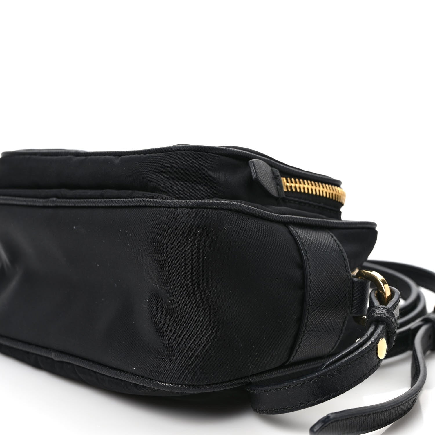 Prada Nylon Saffiano Double Zip Camera Bag Black 8 of 8