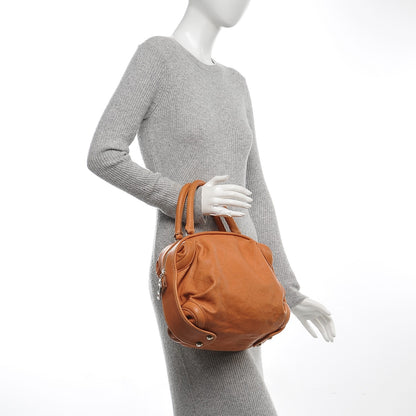 Chanel Calfskin Stitched Bowler Light Brown 2 of 8